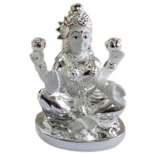 Laxmi Idol-III (Terracotta -Silver Plated)